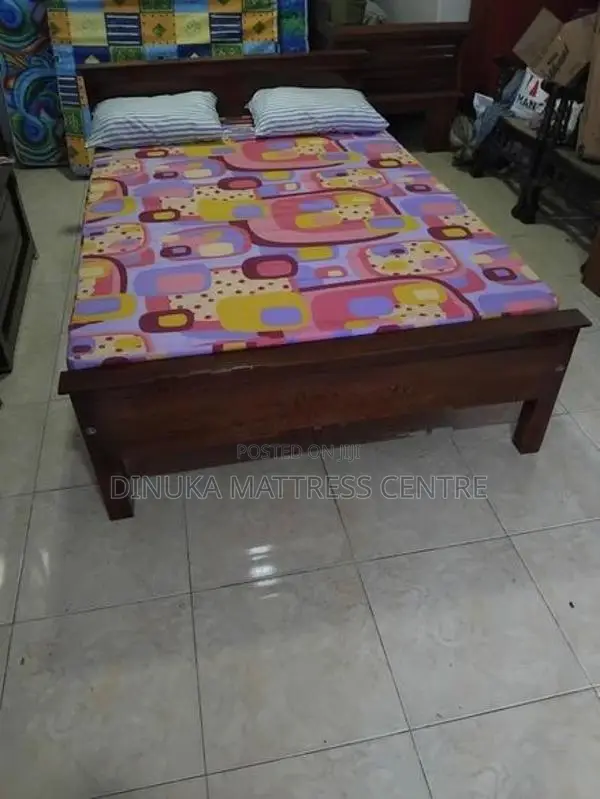 Double Bed with Mattress 6ft 4ft