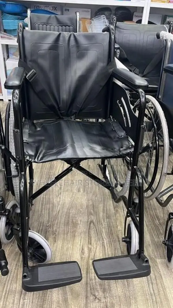 Powder Coated Wheelchair with Safety Belt