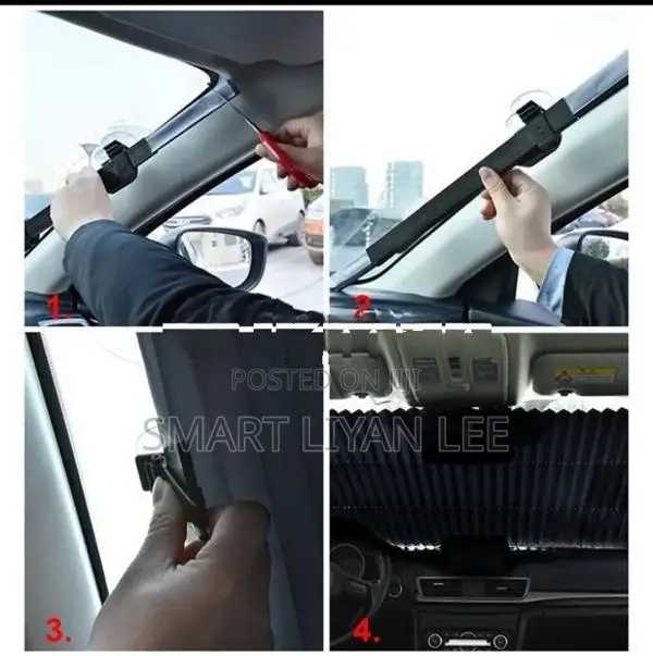 Car Sun Shade Protects Heat Reducer in The Wind Shield