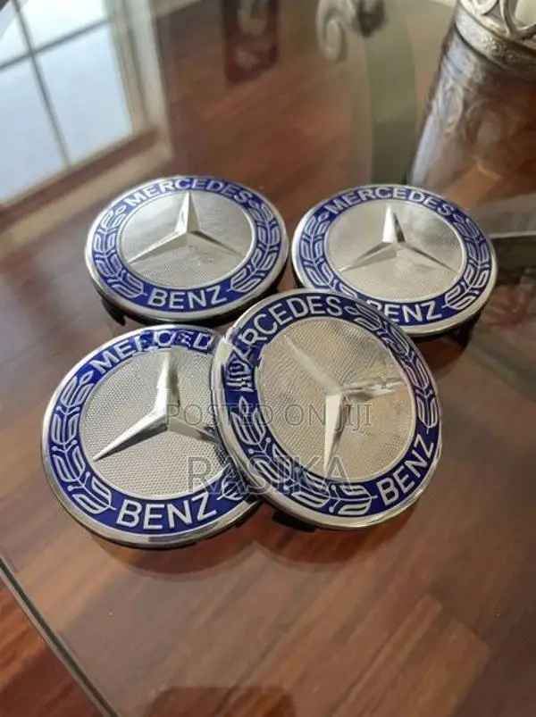 Mercedes Benz Blue Wheel Caps