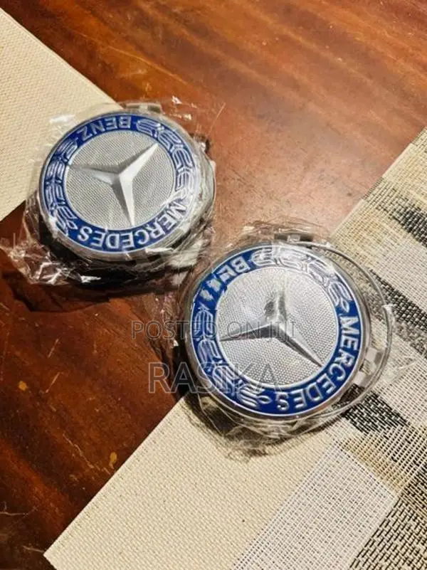 Mercedes Benz Blue Wheel Caps