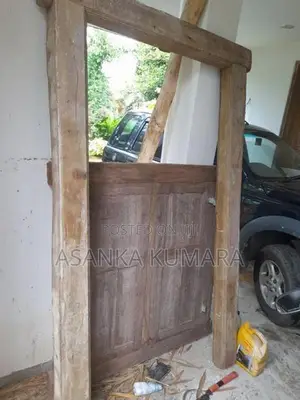 Old Door with Windows