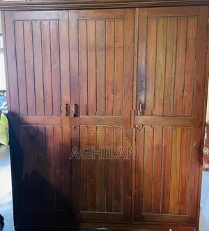 3-Door Wooden Wardrobe