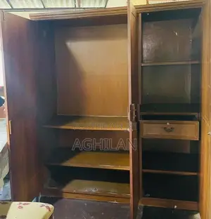 3-Door Wooden Wardrobe