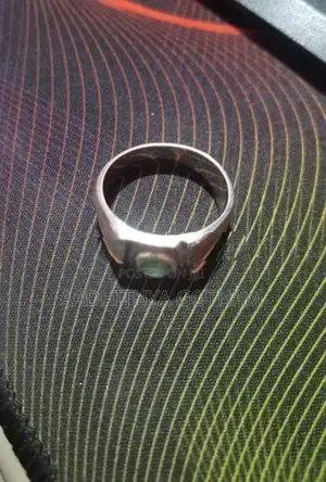 Green Gemstone Silver Ring