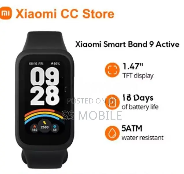MI Band 9 Active Waterproof Fitness Tracker