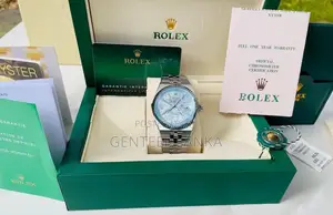 Anniversary Special – Rolex Land-Dweller Ice Blue Honeycomb Mens Watch