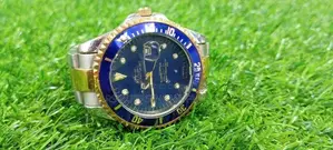 Rolex Silver Gold Hand Watch