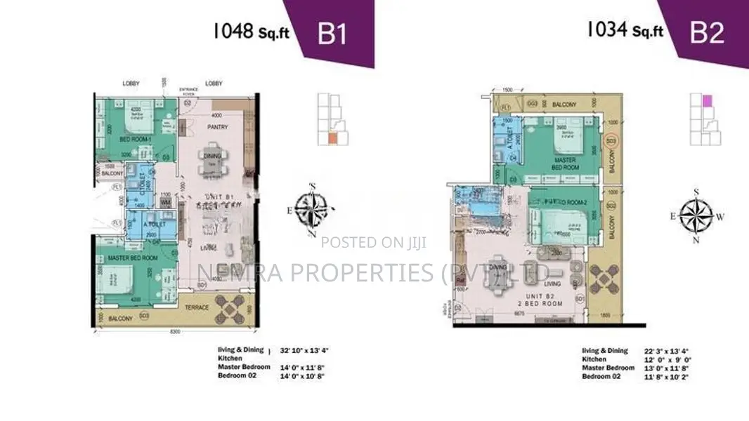 Unit B1 Two Bedroom Apartment For Sale Ratmalana