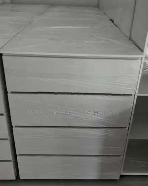 Modern Finger Pull Large White Drawer Cupboards