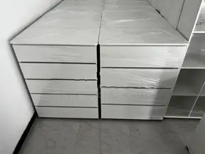 Modern Finger Pull Large White Drawer Cupboards