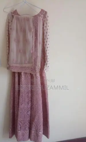 Dusty Rose Gown with Dupatta