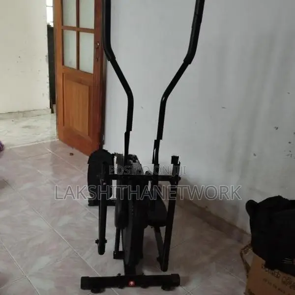 Black Elliptical Trainer Machine