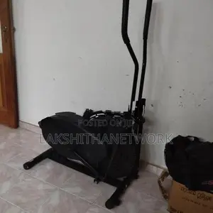 Black Elliptical Trainer Machine