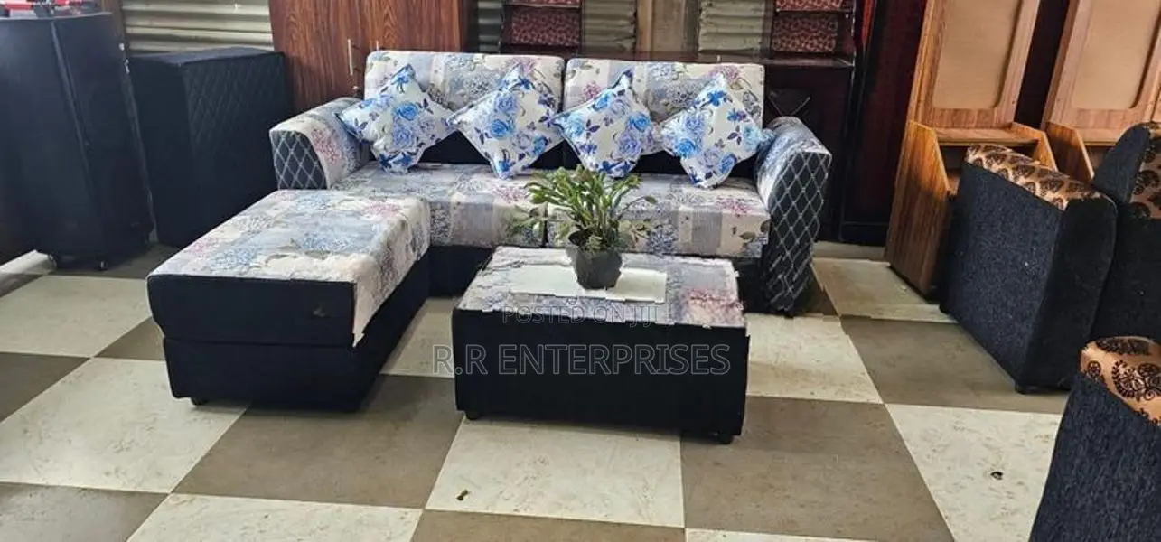 Modern Sofa Set with Stool
