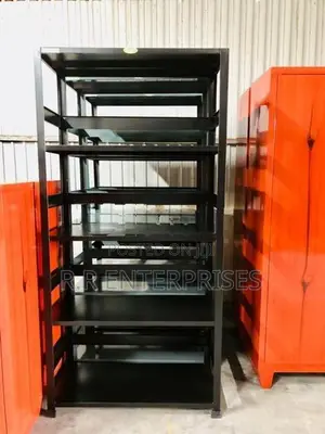 Black Open Steel Rack 6*3 Ft Depth 16 ".