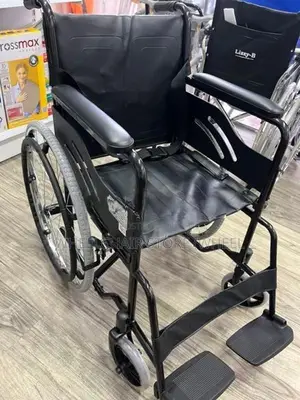 Wheel Chair Powder Coated Black