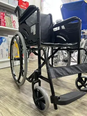 Wheel Chair Powder Coated Black