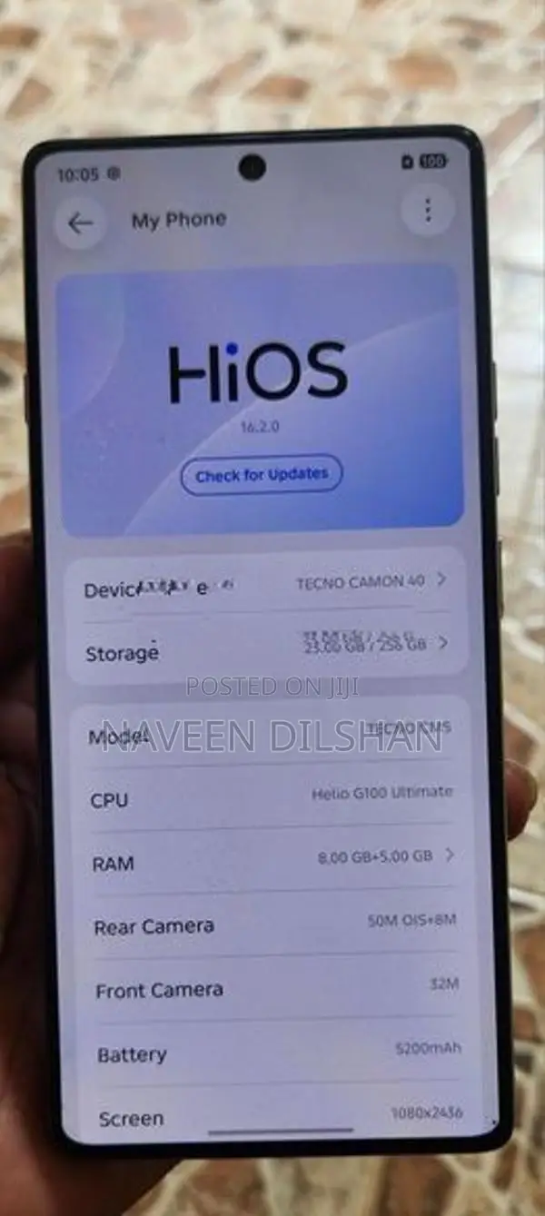 Tecno Camon 40 (Used)