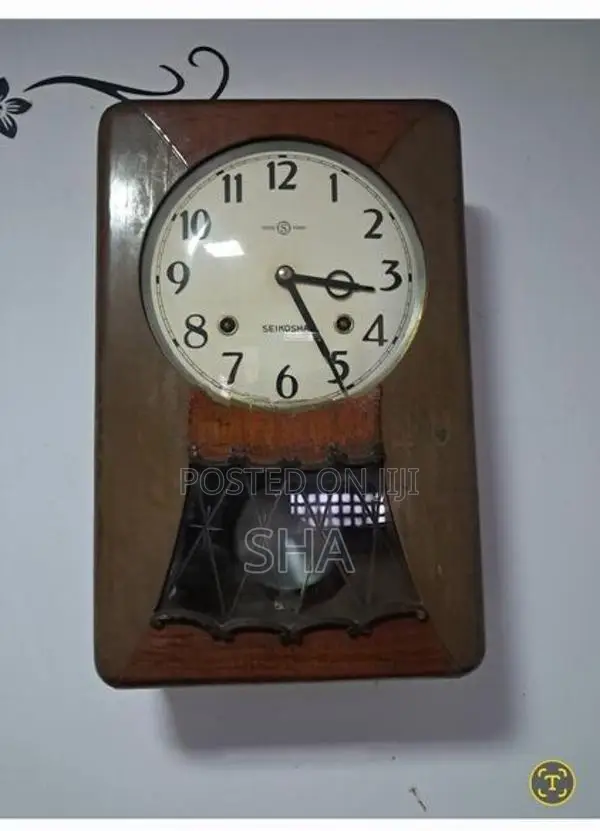 * Antique Seikosha Wall Clock ( By Seiko ) for Sale