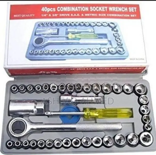 40 Pcs Combination Socket Wrench Set