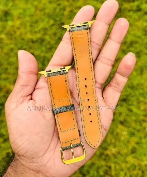 Apple Watch Ostrich Leather Strap