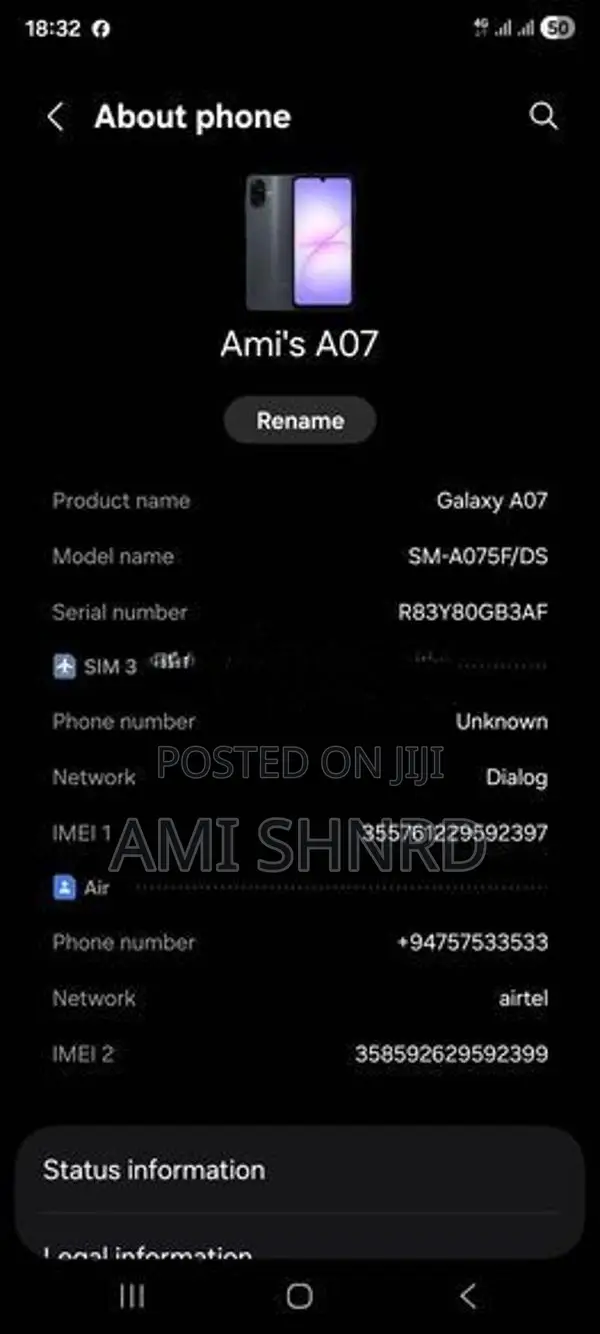 Samsung Galaxy A07 2026 (Used)