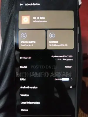 OnePlus 5 one plus NORD 5g (Used)