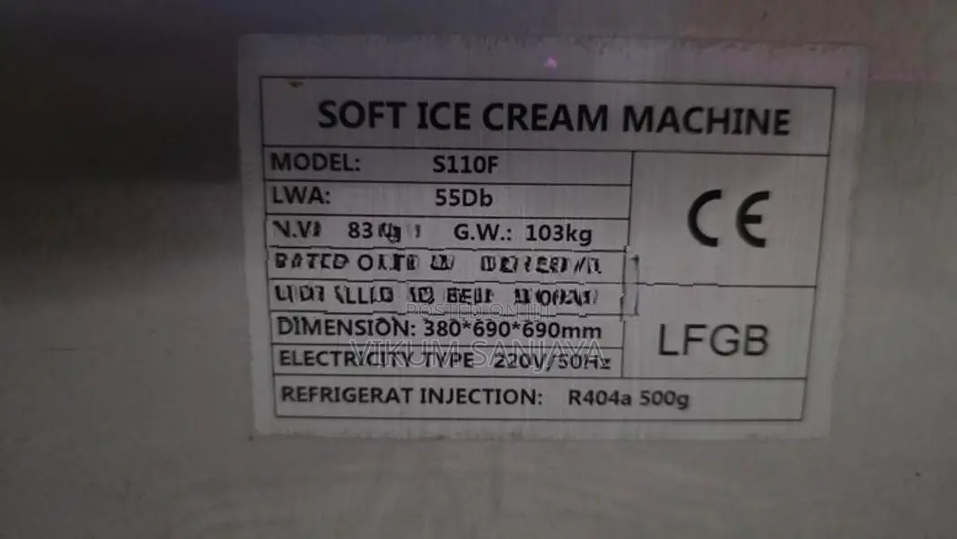 Soft Serve Ice Cream Machine