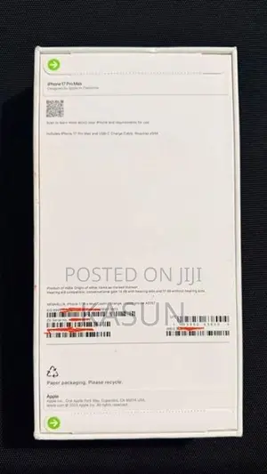 Apple iPhone 17 Pro Max (Brand New)