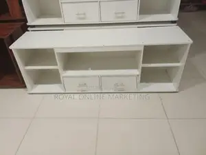 White TV Stand (O-7)
