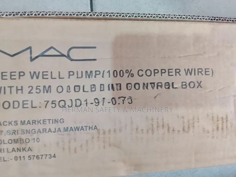 MAC Stainless Steel Submersible Pump 0.75kW (1.0HP) – HERMAN PT 0611