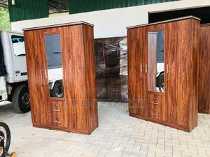 New 3 Door Melamine Wardrobes with Mirror