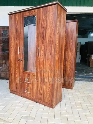 New 3 Door Melamine Wardrobes with Mirror