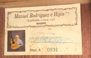 Manuel Rodríguez Guitar