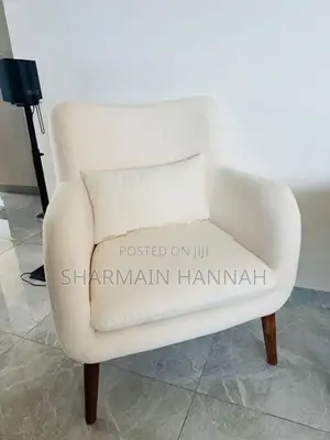 Two Ivory Cushion Chairs for Sale - Almost New