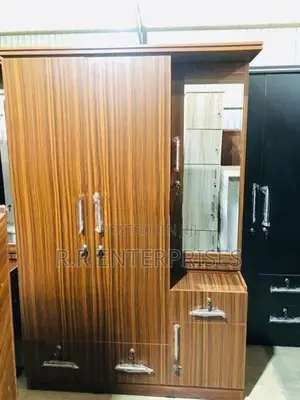 New Modern Melamine Wardrobes with Side Dressing Table