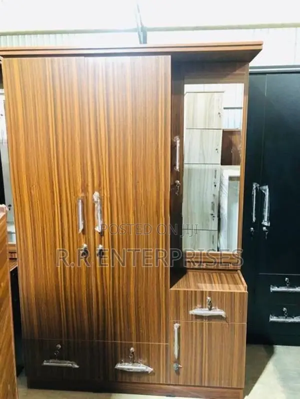 New Modern Melamine Wardrobes with Side Dressing Table
