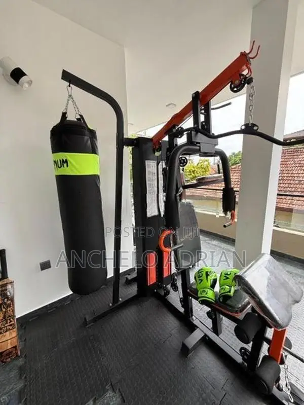 Home Gym 3 Station Pro with 40kg Punching Bag