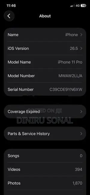 Apple iPhone 11 Pro (Used)