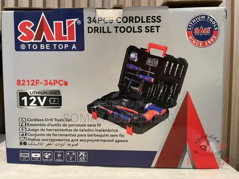 12V Cordless Drill Tools Set – 34PCS SALI