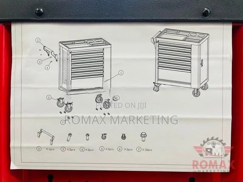 Drawer Tool Cabinet DBL 7 - Empty