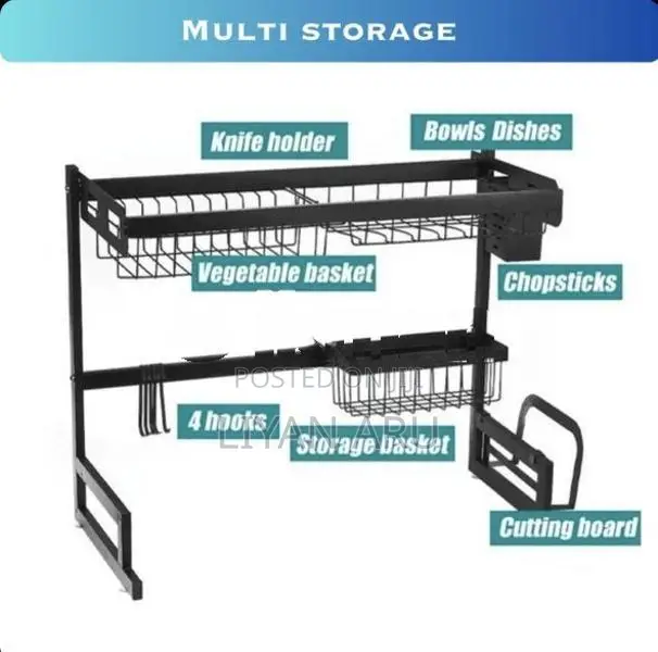 Premium 65cm Kitchen Sink Organizer Rack