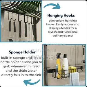 Premium 65cm Kitchen Sink Organizer Rack
