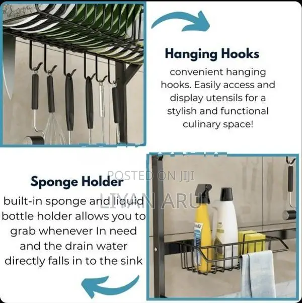 Premium 65cm Kitchen Sink Organizer Rack