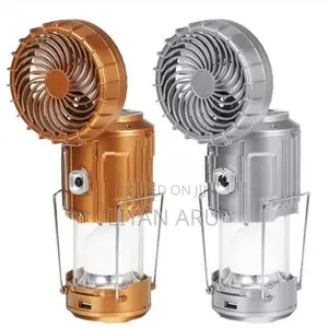 Solar Charging Camping Light with Fan/Power Bank