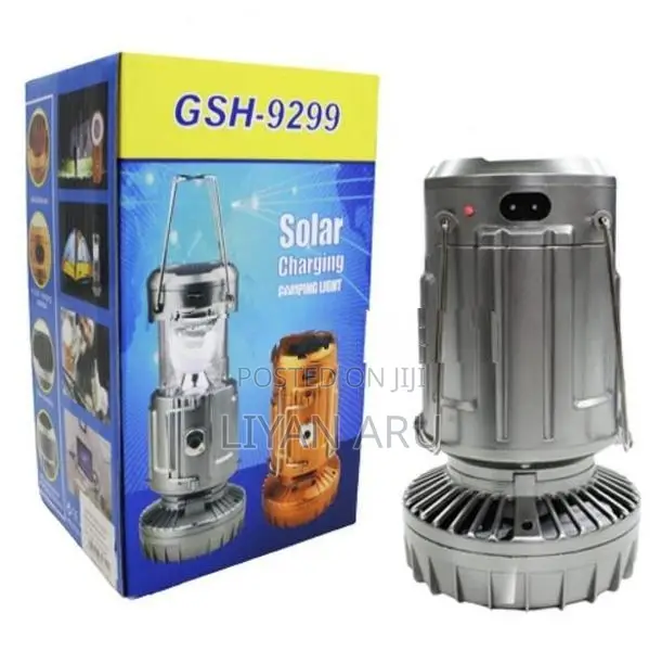 Solar Charging Camping Light with Fan/Power Bank