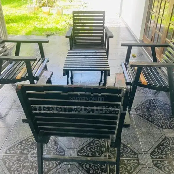 Wooden Chairs with Table