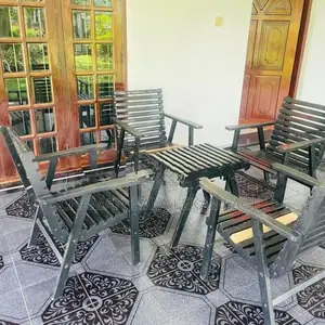 Wooden Chairs with Table