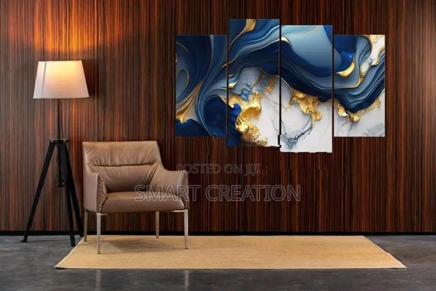 4 Panel Wall Art Framed
